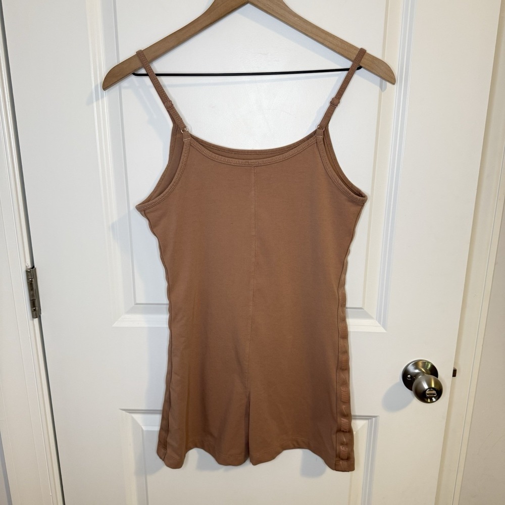 Nike Sportswear Body Suit One Piece Brown Womens Sz Medium Nude Desert Dust - Picture 9 of 15